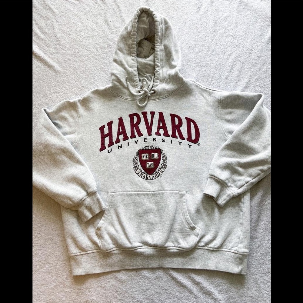 heather grey harvard hoodie from h&m